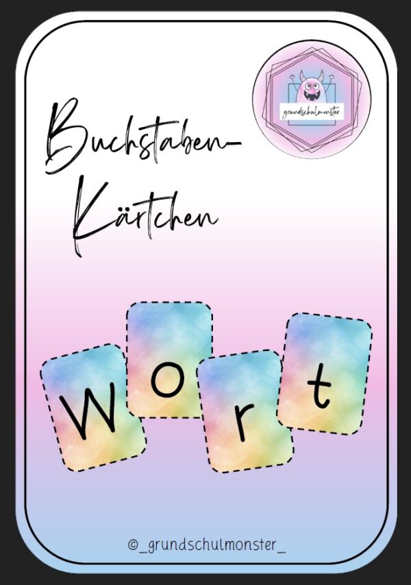 Buchstabenkärtchen