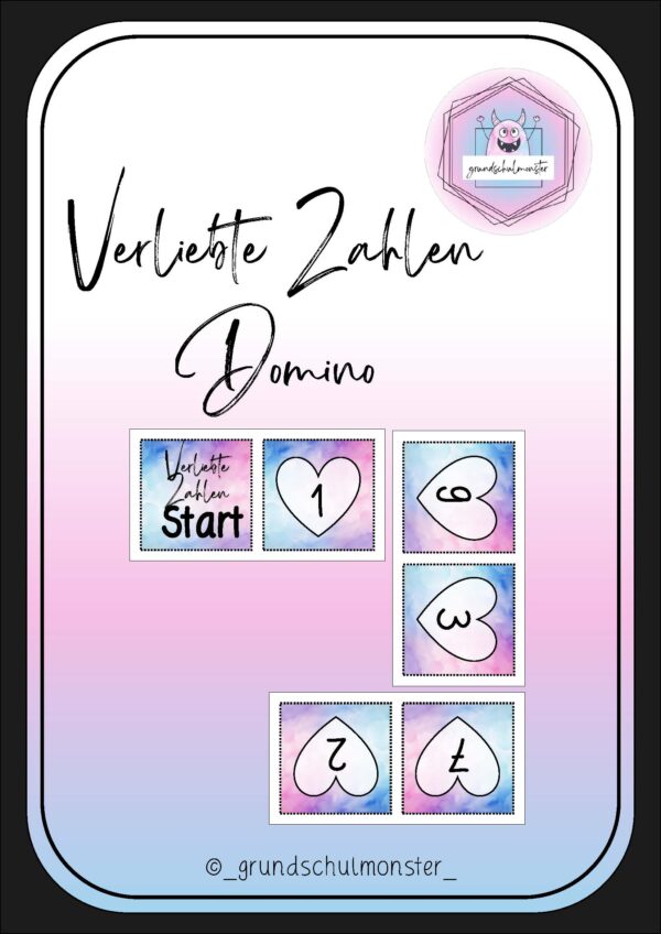 Verliebte Zahlen - Domino