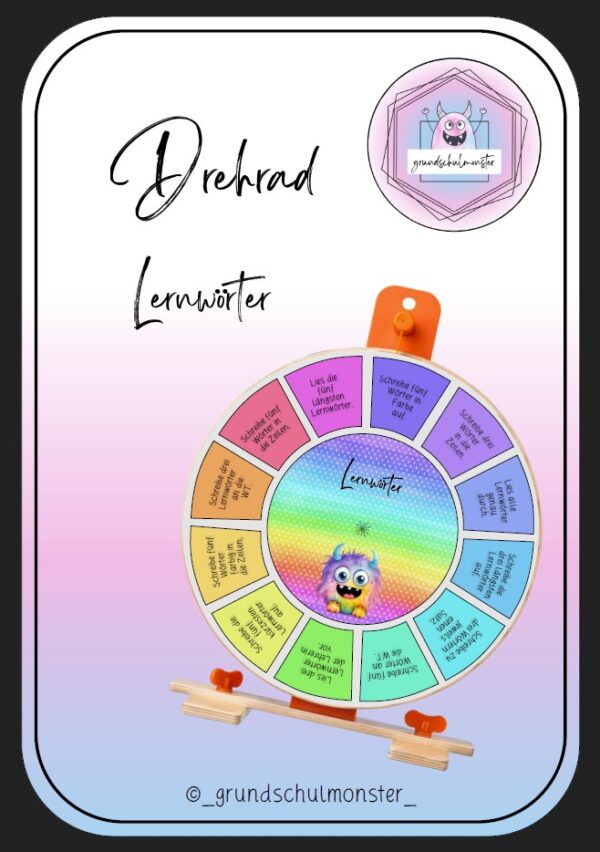 Drehrad-Lernwörter