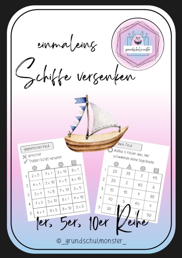 Kleines Einmaleins - Schiffe versenken