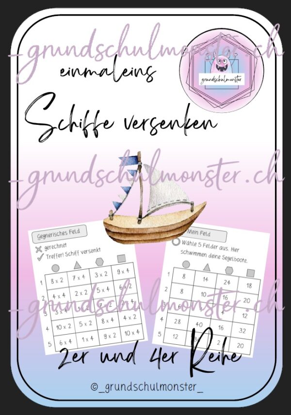 Kleines Einmaleins - Schiffe versenken
