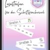 Lesestreifen für den Schriftpracherwerb