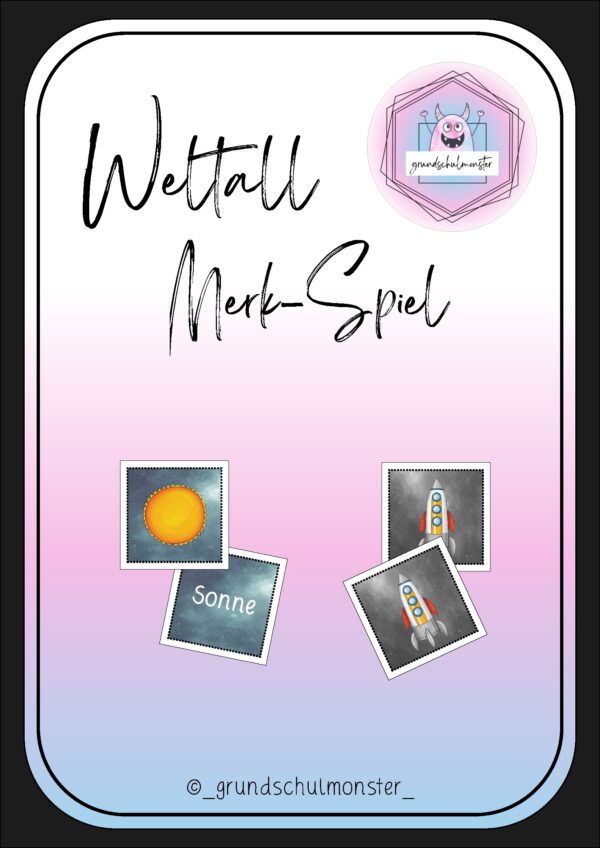 Weltall - Merk-Spiel