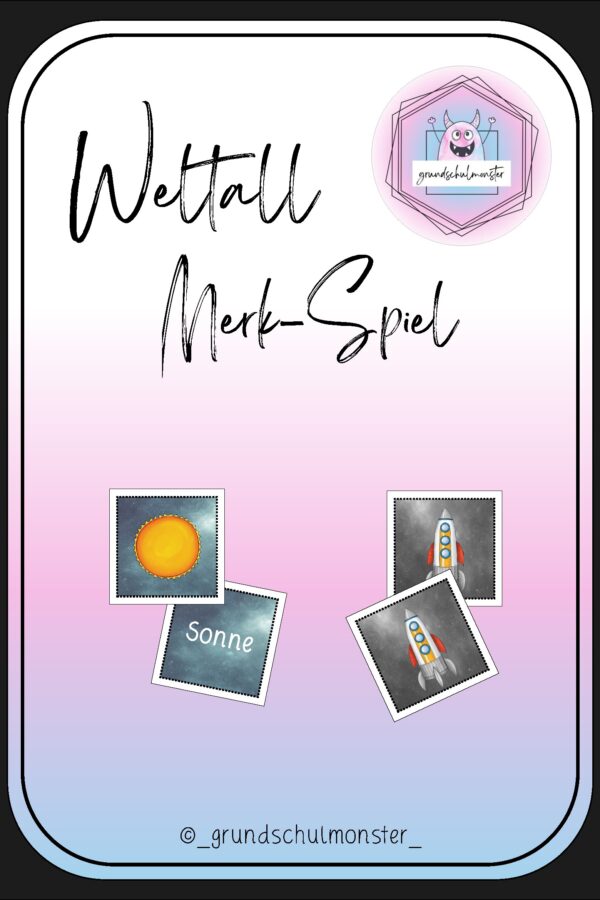 Weltall - Merk-Spiel