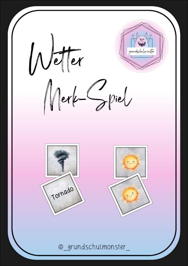 Wetter - Merk-Spiel