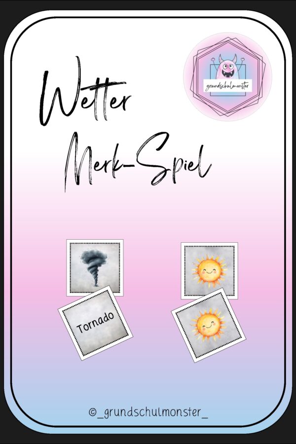 Wetter - Merk-Spiel