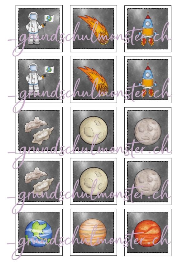 Merkspiel_Weltall_1 Merk-Spiel - Weltall