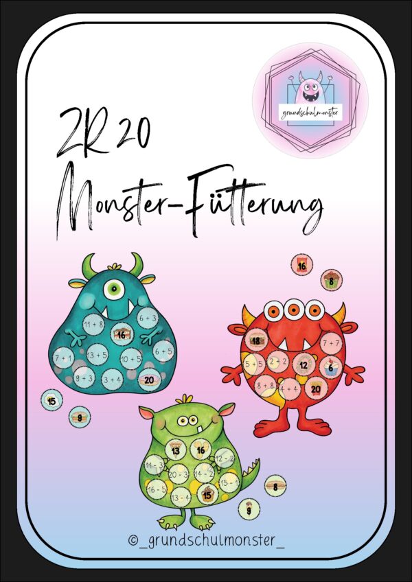 Monsterfütterung - Rechnen im Zahlenraum 20