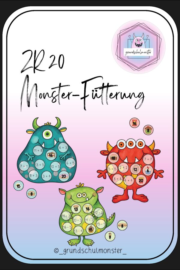 Monsterfütterung - Rechnen im Zahlenraum 20