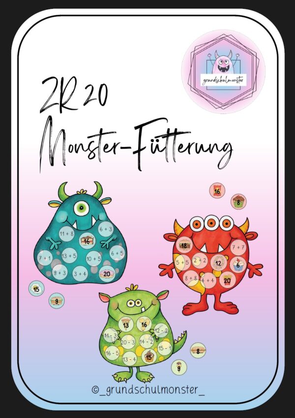 Monsterfütterung - Rechnen im Zahlenraum 20