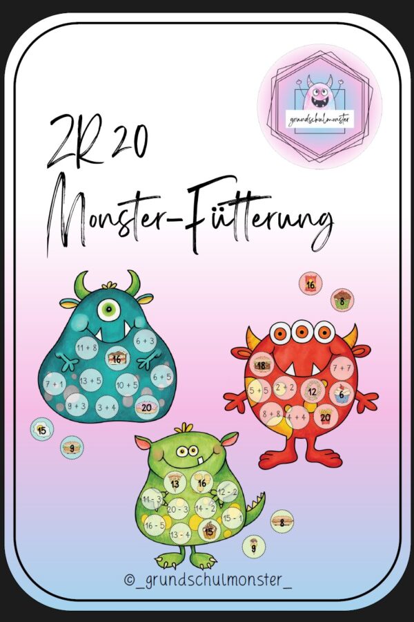 Monsterfütterung - Rechnen im Zahlenraum 20