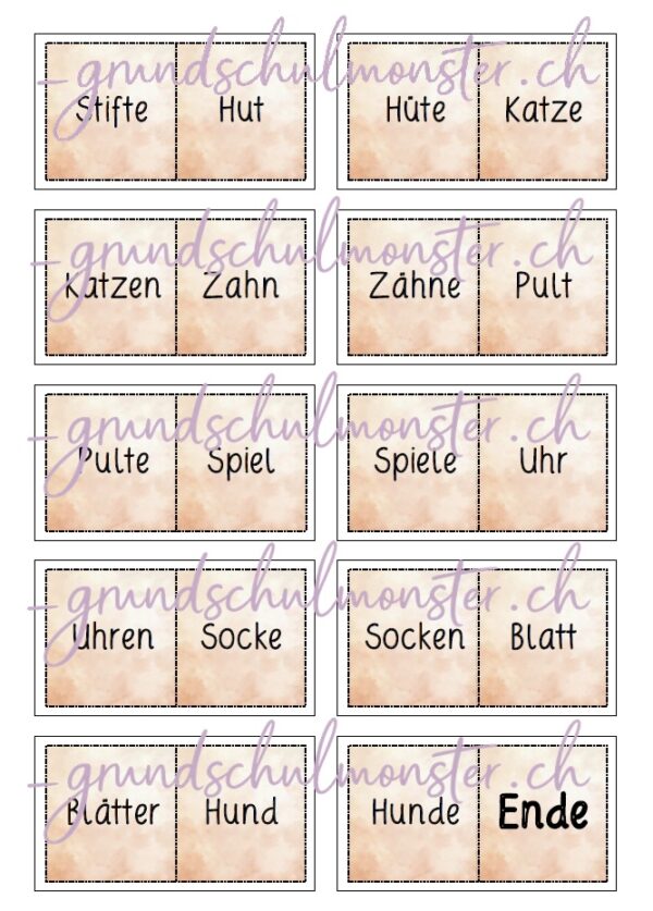 Nomen_Domino_Einzahl_und_Mehrzahl_1 Nomen Domino - Einzahl & Mehrzahl