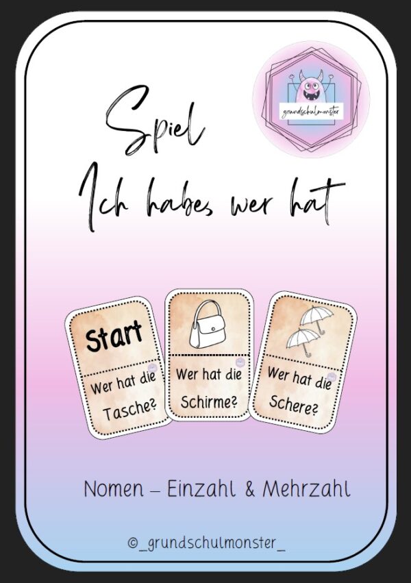 Nomen - Spiel "Ich habe, wer hat..."
