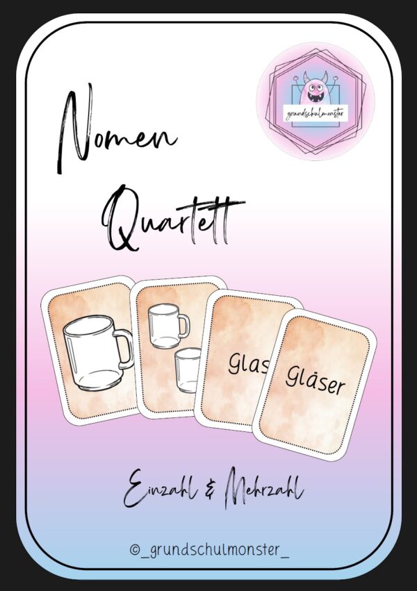 Nomen Quartett - Einzahl & Mehrzahl