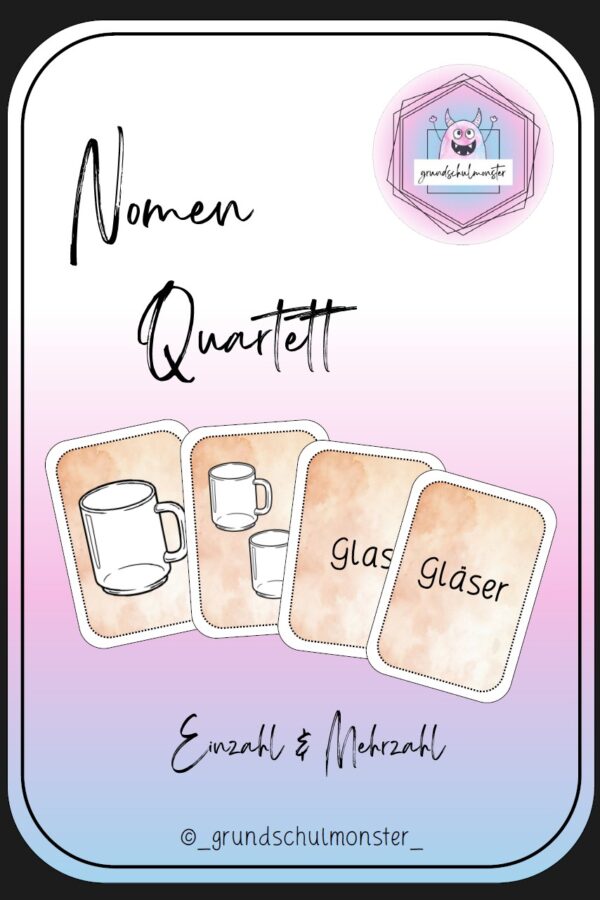 Nomen Quartett - Einzahl & Mehrzahl