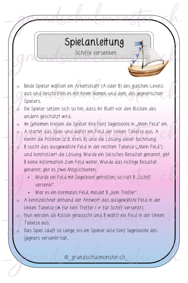 Schiffe versenken_1x1_seite_3_web Kleines Einmaleins - Schiffe versenken