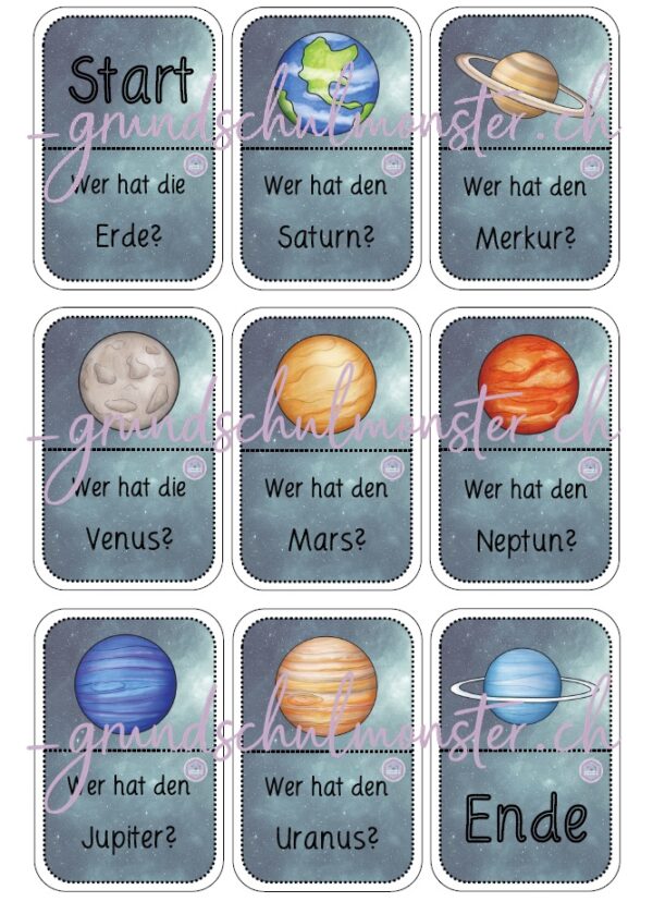 Spiel_Ichhabewerhat_Planeten_1 Spiel - Ich habe, wer hat - Planeten