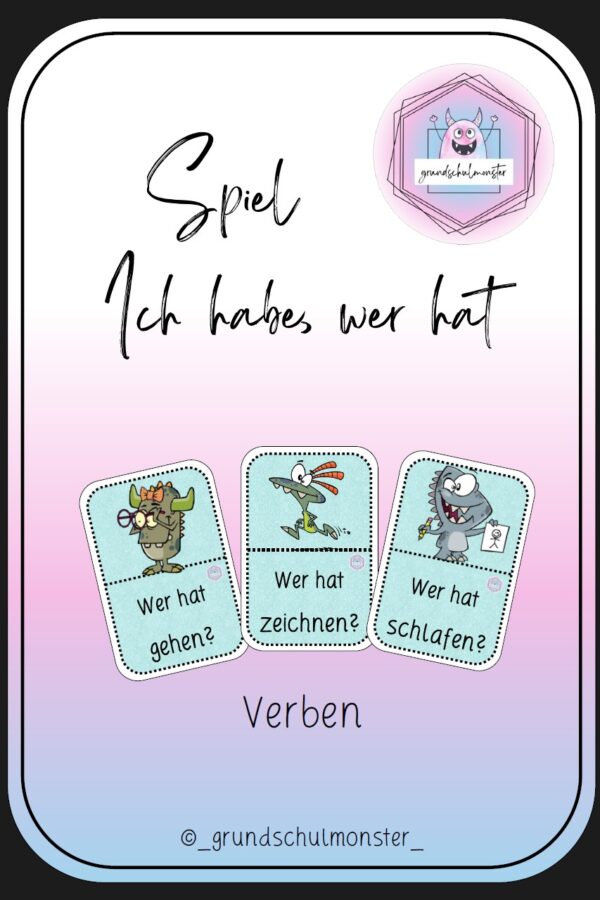 Verben - Spiel - Ich habe, wer hat...