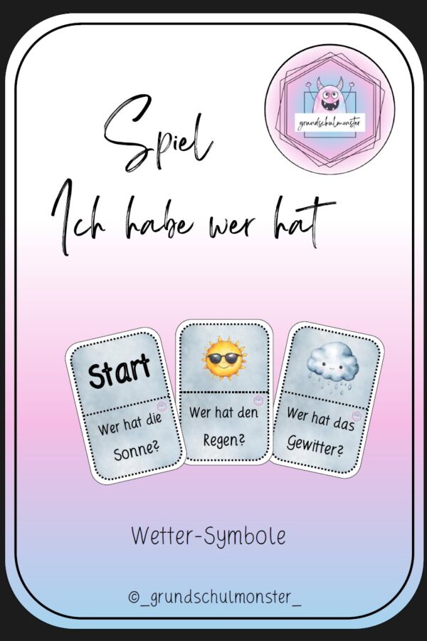 Spiel - Ich habe, wer hat - Wetter
