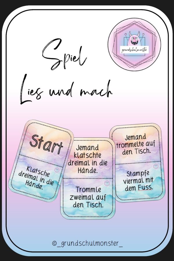 Bewegungsspiel "Lies und mach"