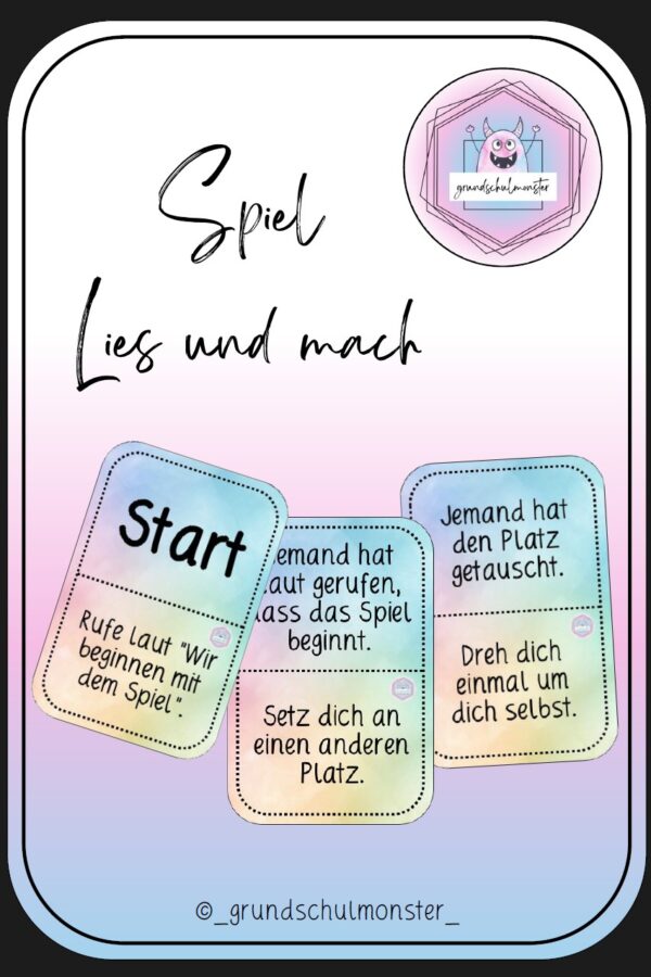 Bewegungsspiel "Lies und mach" 2