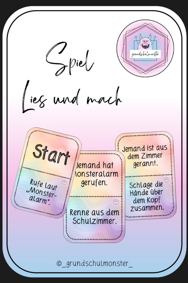 Bewegungsspiel "Lies und mach" 3