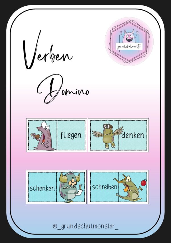 Verben_Domino Verben - Domino