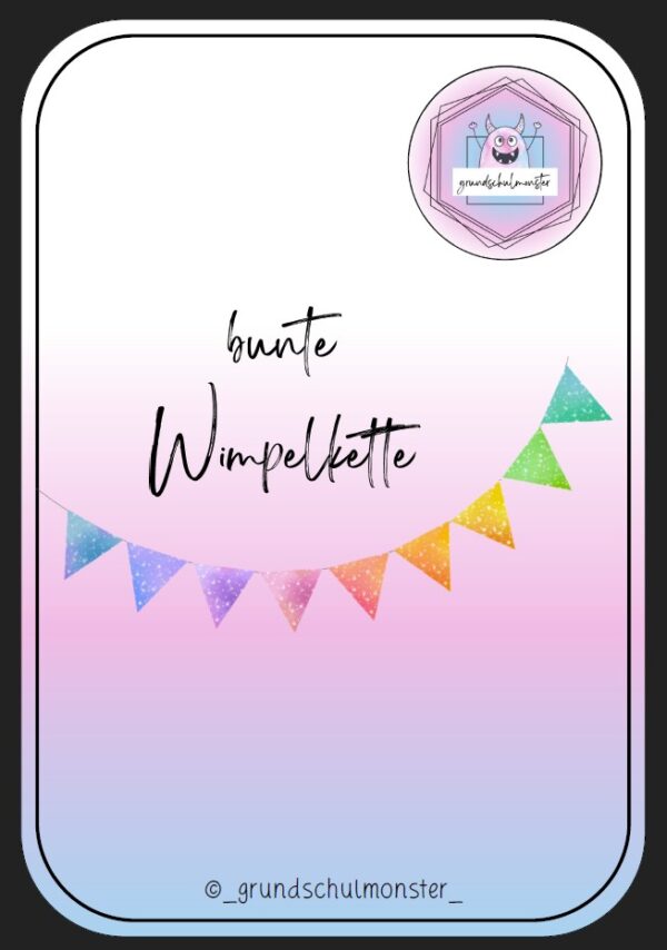bunte_Wimpelkette Bunte Wimpelkette