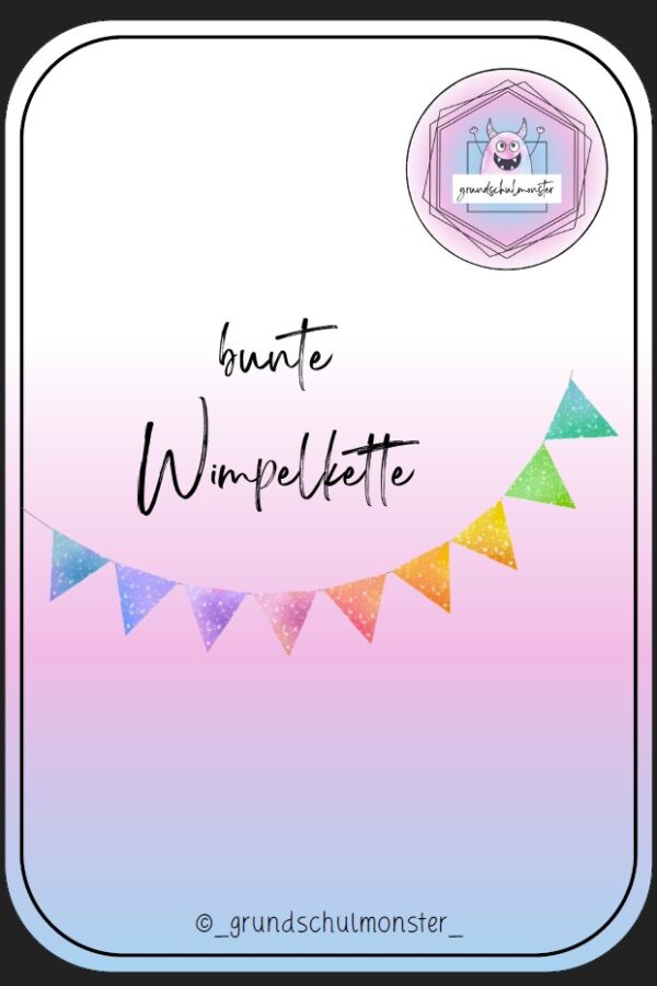 bunte_Wimpelkette Bunte Wimpelkette