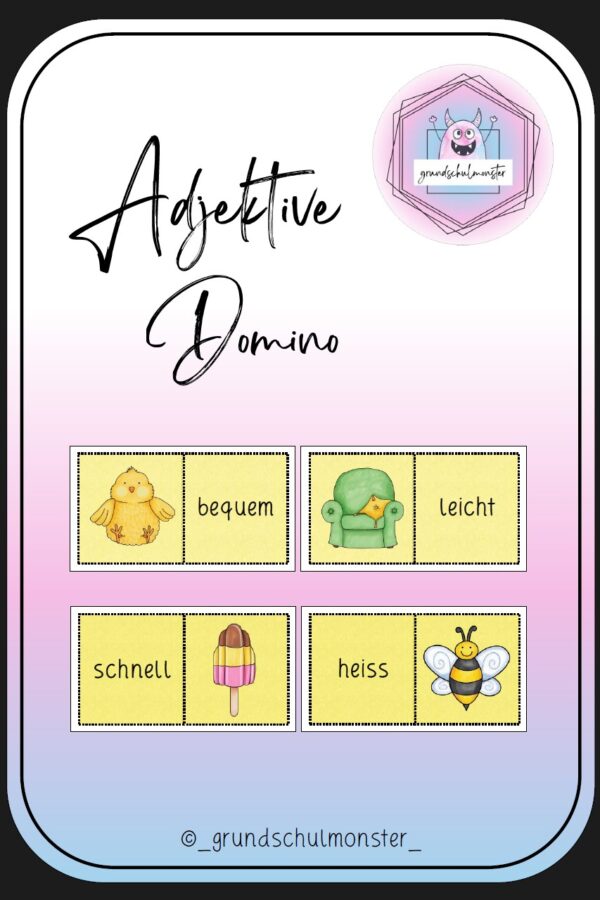 Adjektive - Domino