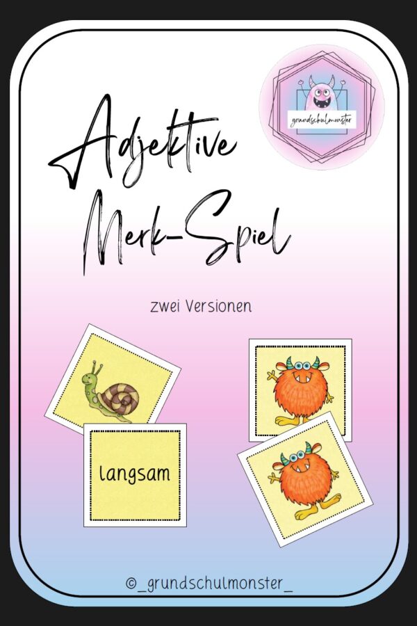 Adjektive - Merkspiel