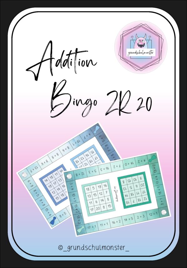 Addition Zahlenraum 20 - Bingo