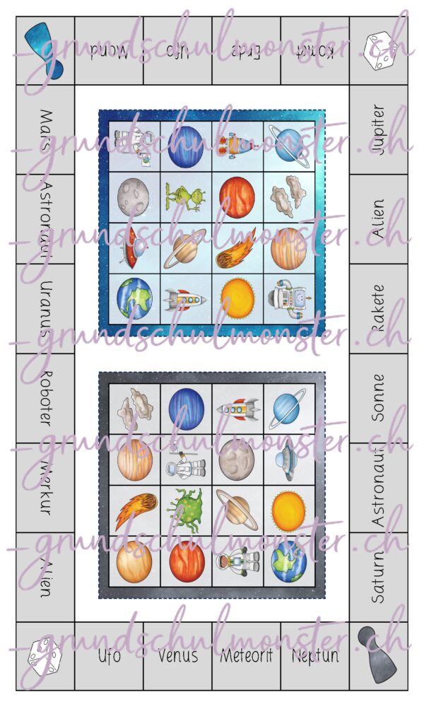 Weltall - Bingo