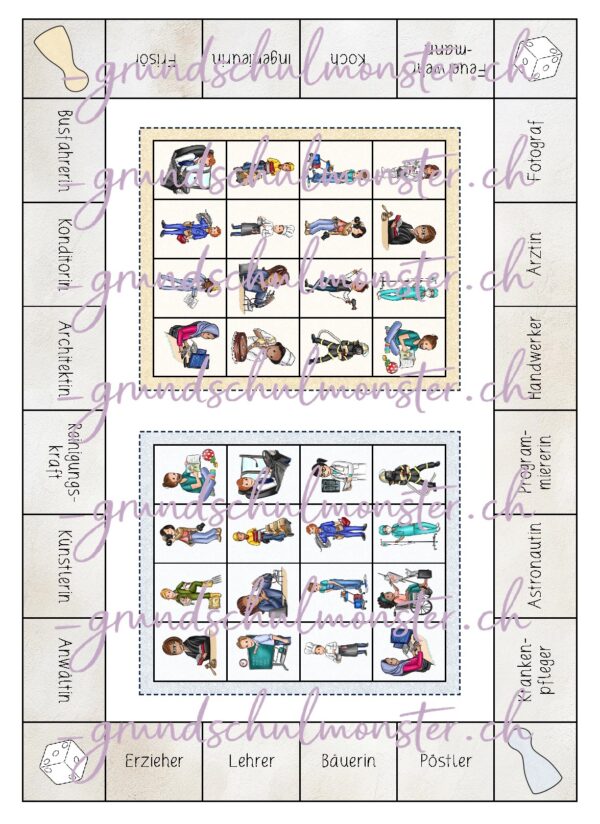 Berufe - Bingo
