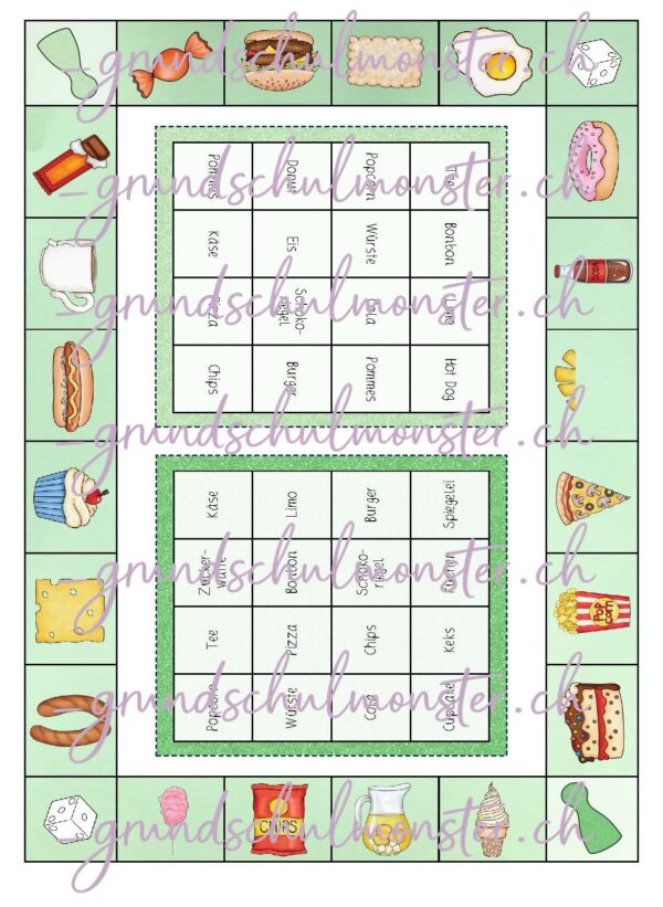 Ernährung - Bingo