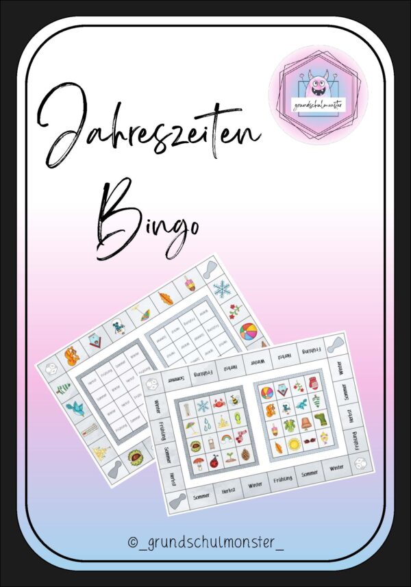 Jahreszeiten - Bingo