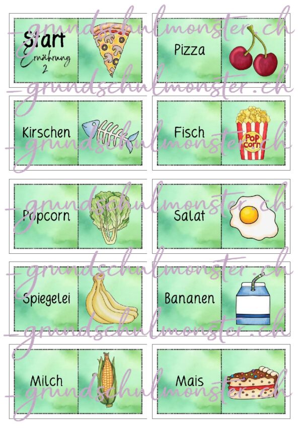 Ernährung - Domino