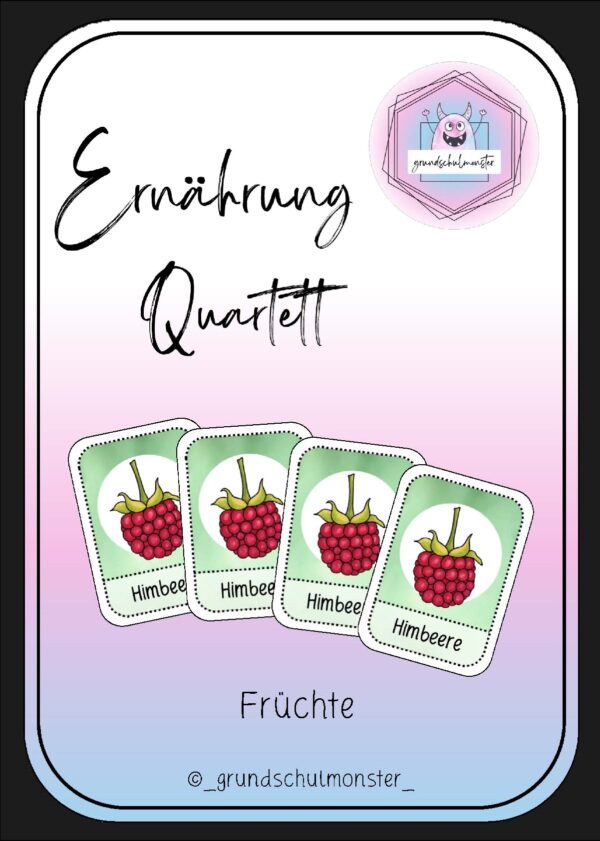Ernährung - Früchte Quartett