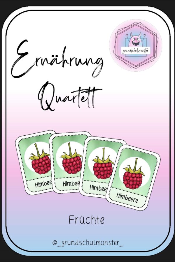 Ernährung - Früchte Quartett