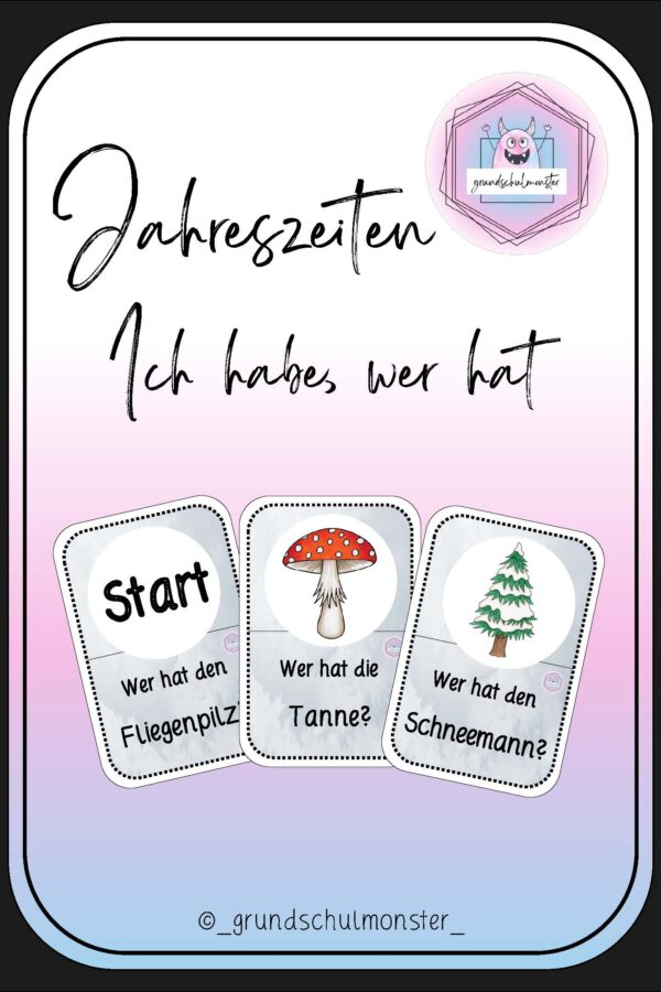 Jahreszeiten - Spiel "Ich habe, wer hat"