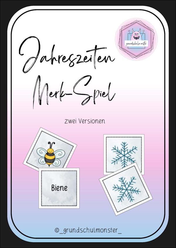 Jahreszeiten - Merk-Spiel