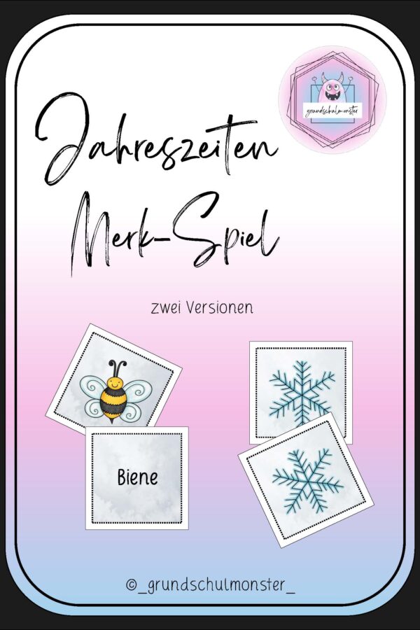 Jahreszeiten - Merk-Spiel