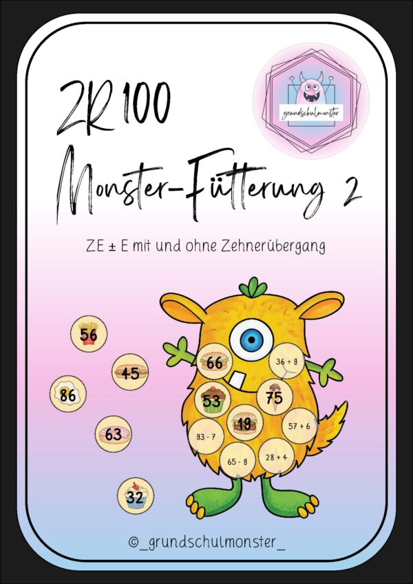 Monsterfütterung ZE±E - Zahlenraum 100
