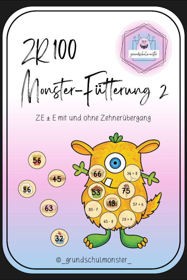 Monsterfütterung ZE±E - Zahlenraum 100