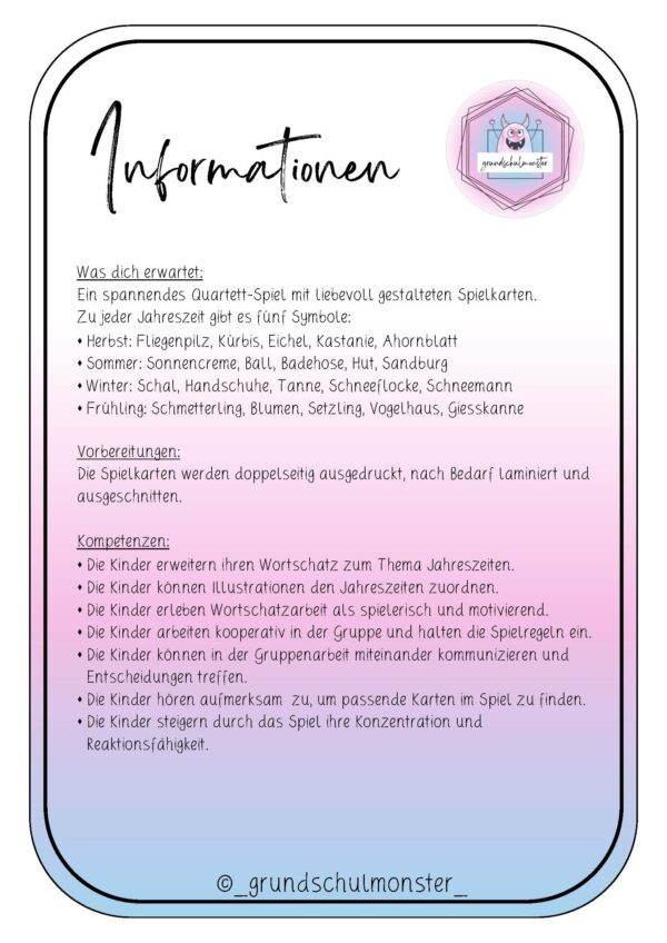 Jahreszeiten - Quartett