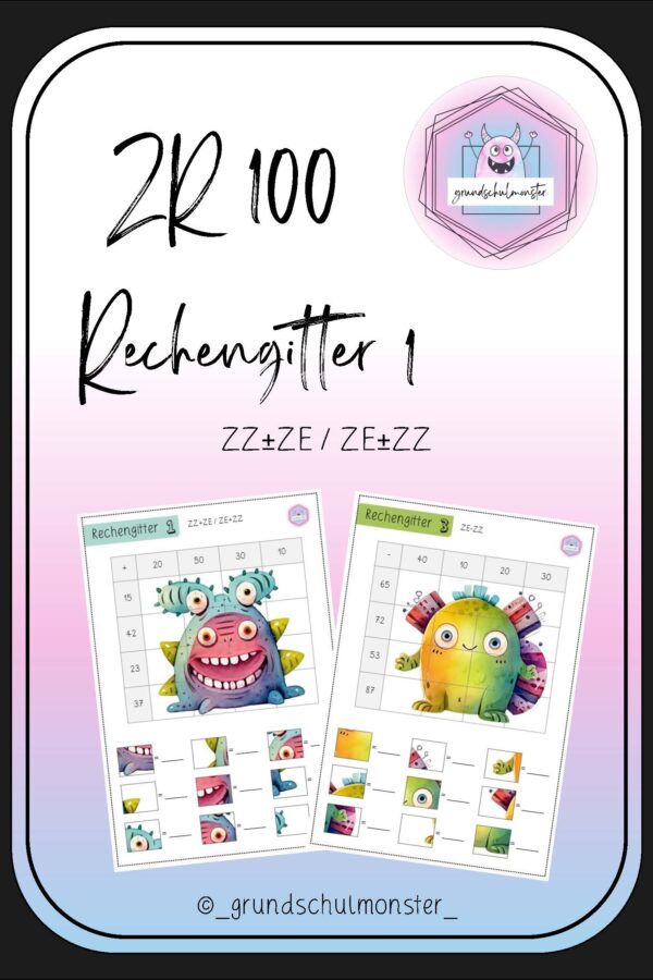 Rechengitter_ZR100_1_Seite_1 Rechengitter - ZZ±ZE / ZE±ZZ