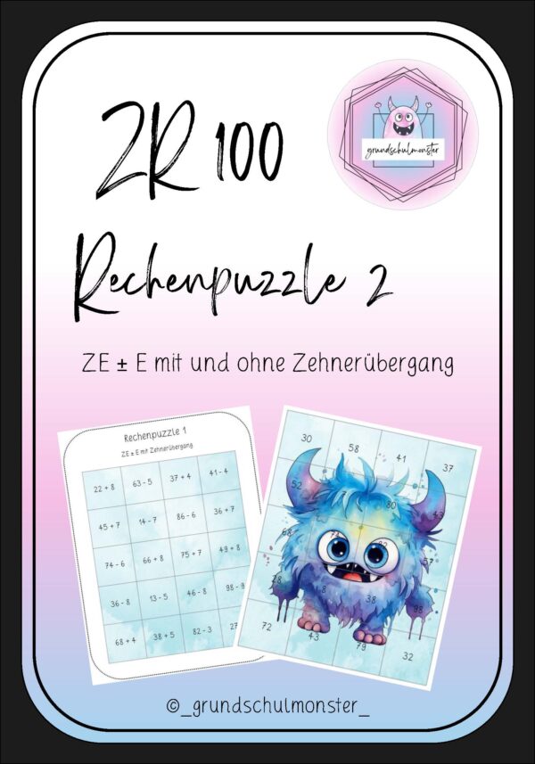 Rechenpuzzle 2 - Zahlenraum 100