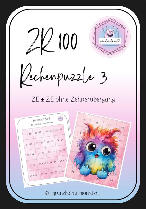 Rechenpuzzle 3 - Zahlenraum 100