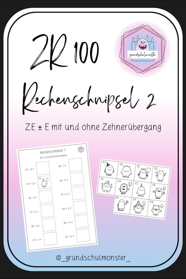 Rechenschnipsel_ZR100_2_Seite_01 Rechenschnipsel 2 - ZE ± E