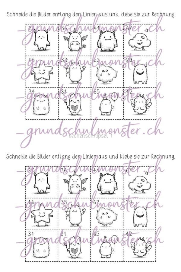 Rechenschnipsel_ZR100_4_Seite_04 Rechenschnipsel 4 - ZE ± ZE m. ZÜ.